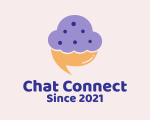 Chatting - Cupcake Chat Messenger logo design