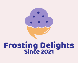 Frosting - Cupcake Chat Messenger logo design