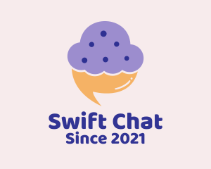 Cupcake Chat Messenger  logo design