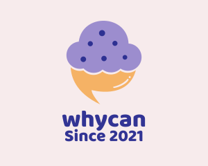 Chatting - Cupcake Chat Messenger logo design