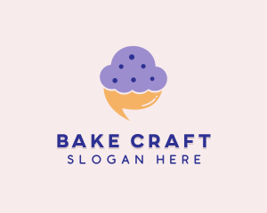 Cupcake Chat Messenger  logo design