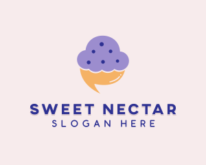 Cupcake Chat Messenger  logo design