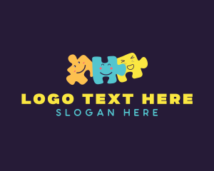 Toy Store - Jigsaw Puzzle Daycare logo design