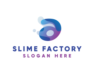 Slime - Bold Aqua Letter A logo design