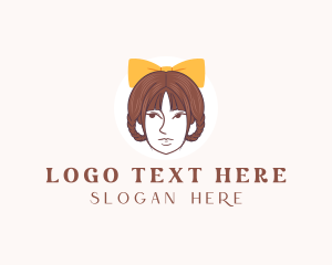 Hair - Ribbon Hair Accessory logo design