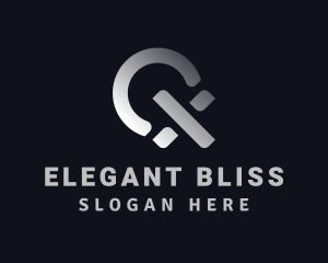 Modern Metallic Business Logo