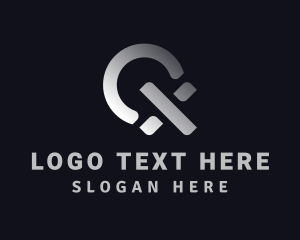 Business - Modern Metallic Business logo design