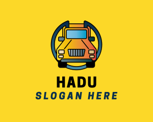 Yellow Delivery Truck Logo