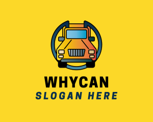 Yellow Delivery Truck Logo