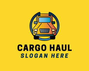 Yellow Delivery Truck logo design