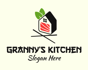 Organic Sushi House  logo design