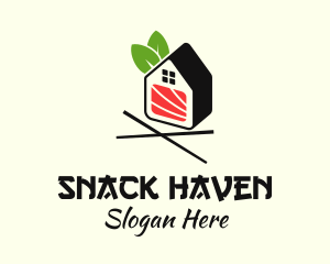 Organic Sushi House  logo design