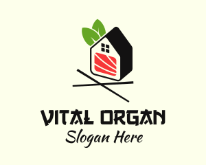 Organic Sushi House  logo design