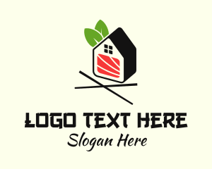 Chopsticks - Organic Sushi House logo design