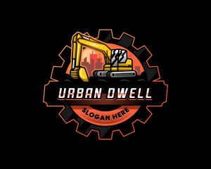 Urban Excavator Machinery logo design