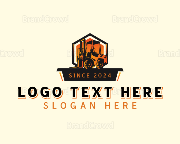 Forklift Skid Loader Logo