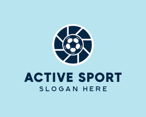 Aperture - Soccer Sports Photography logo design