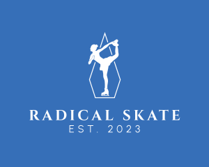 Female Figure Skater logo design