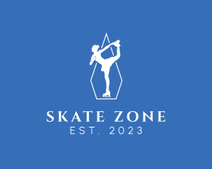 Female Figure Skater logo design