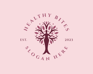 Woman Tree Wellness logo design