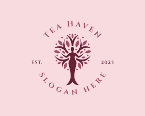 Woman Tree Wellness logo design