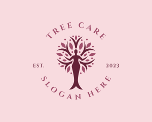 Woman Tree Wellness logo design