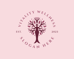 Woman Tree Wellness logo design