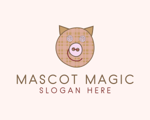 Pig Button Tailoring logo design