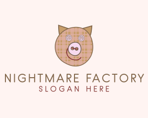 Pig Button Tailoring logo design