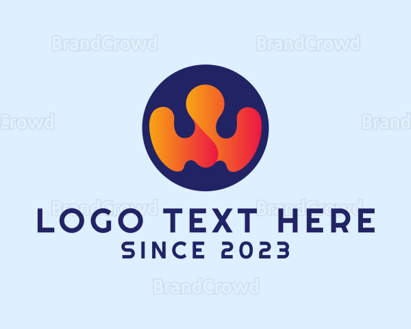 Modern Company Letter W Logo