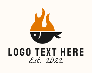 Food - Fire Grill Fish Restaurant logo design