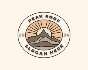 Peak Summit Hiking  logo design