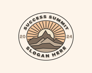 Peak Summit Hiking  logo design