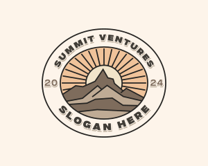 Peak Summit Hiking  logo design