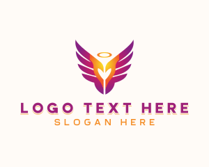 Inspirational - Holy Halo Wings logo design