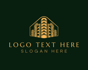 Expensive - Premium Realty Building logo design