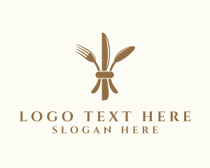 Fine Dining Utensil Logo