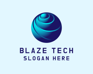 Global Tech Sphere logo design