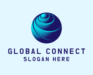 International - Global Tech Sphere logo design