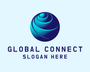 Global - Global Tech Sphere logo design