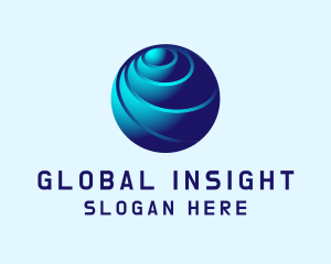 Asset Management - Global Tech Sphere logo design