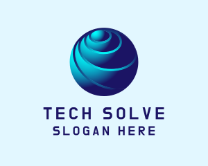 Global Tech Sphere logo design