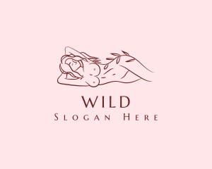 Adult Sexy Woman  logo design