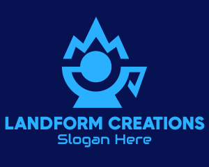 Landform - Blue Mountain Tech Cup logo design