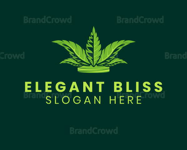 Cannabis Leaf Crown Logo