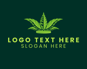 Hemp - Cannabis Leaf Crown logo design