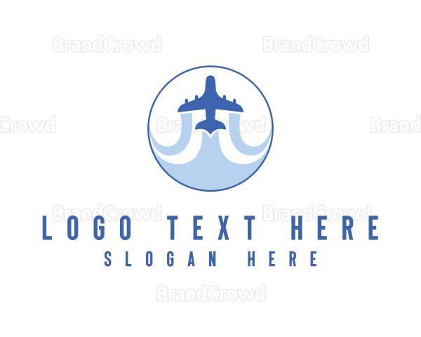 Tourism Travel Airplane Logo