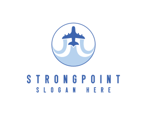 Tourism Travel Airplane Logo