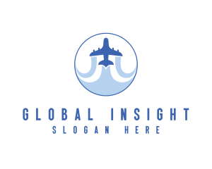 Pilot - Tourism Travel Airplane logo design