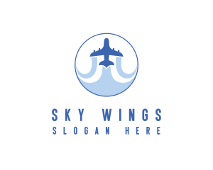 Tourism Travel Airplane logo design